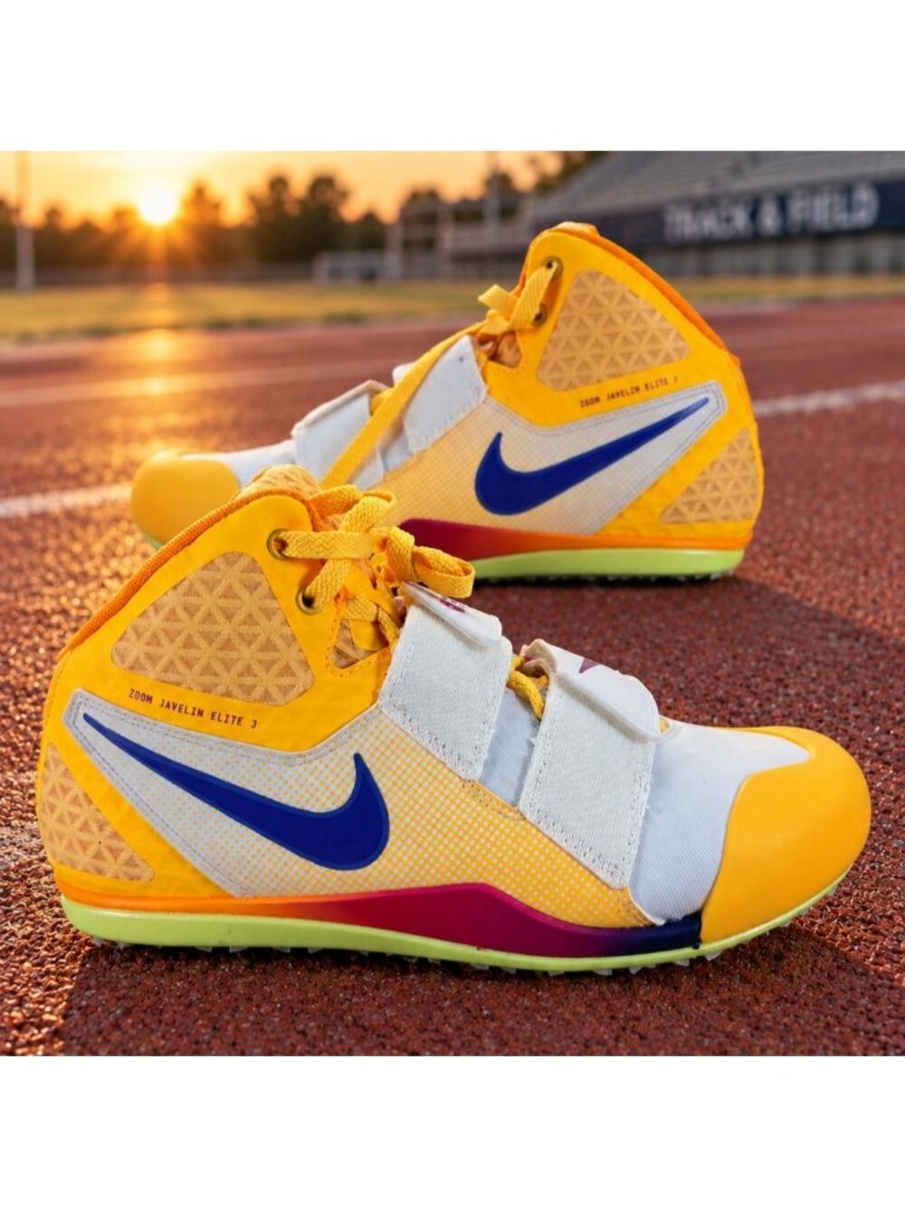 Nike Zoom Javelin Elite 3 Citron Pulse Track Field Spikes FZ9626 800 Mens 10.5